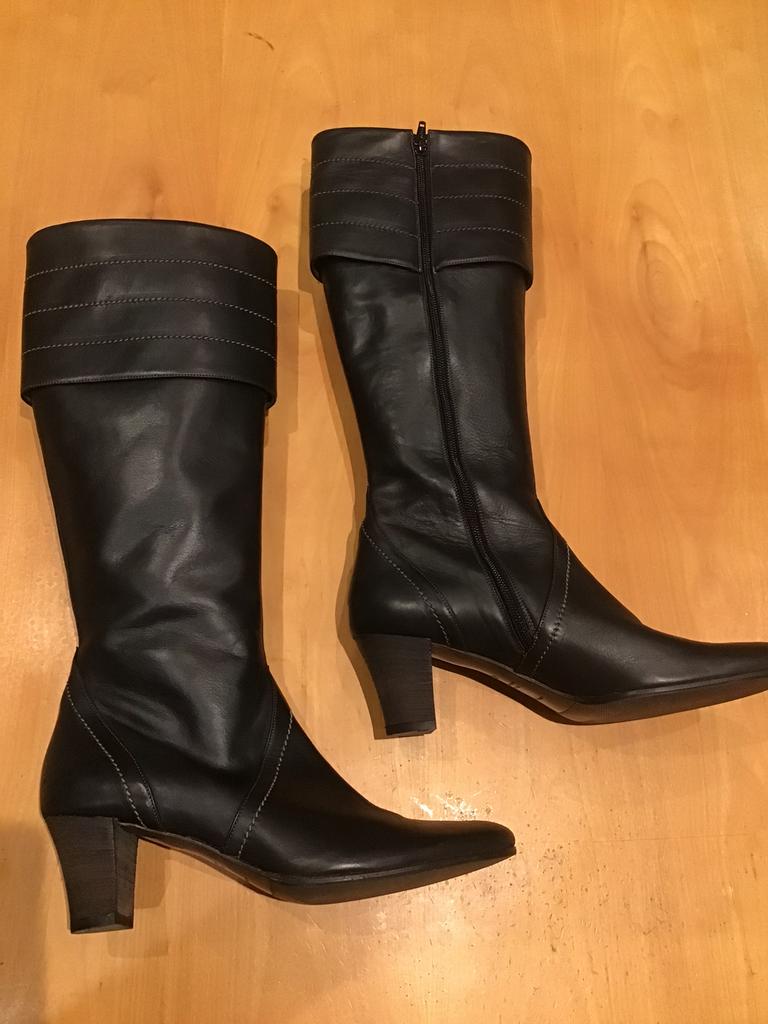 Bottes en cuir marron foncé pour femme taille 40, Enlèvement ou Envoi, Neuf