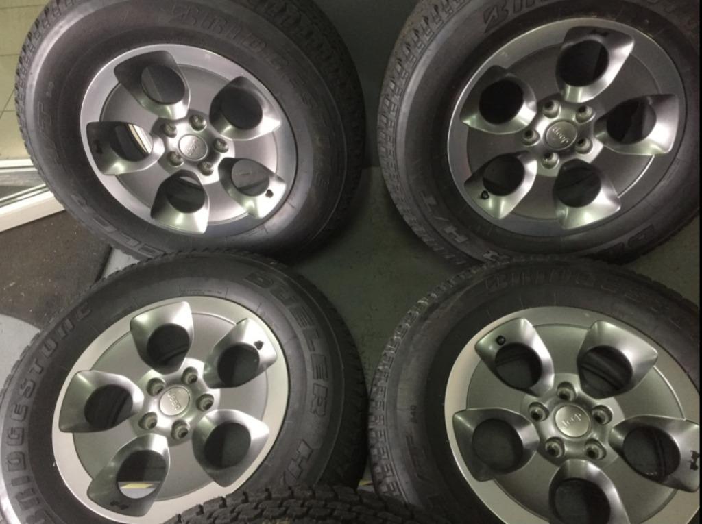 4 Jeep Wrangler Sahara velgen 2020 (5x127), Auto-onderdelen, Ophalen, 18 inch, 255 mm, Velg(en)