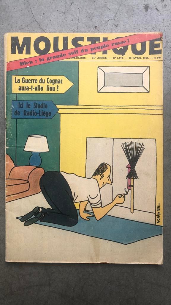 Moustique n1578 du 22 avril 1956, Enlèvement ou Envoi, 1940 à 1960, Journal ou Magazine