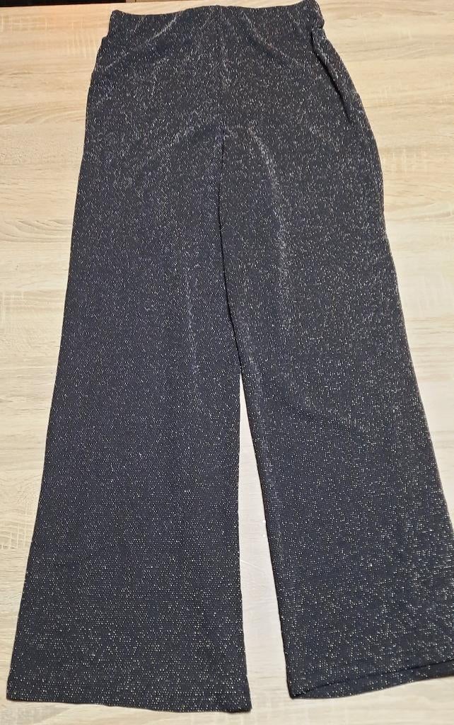 Wijde glitter broek, Zwart, Zo goed als nieuw, Maat 36 (S), Esmara