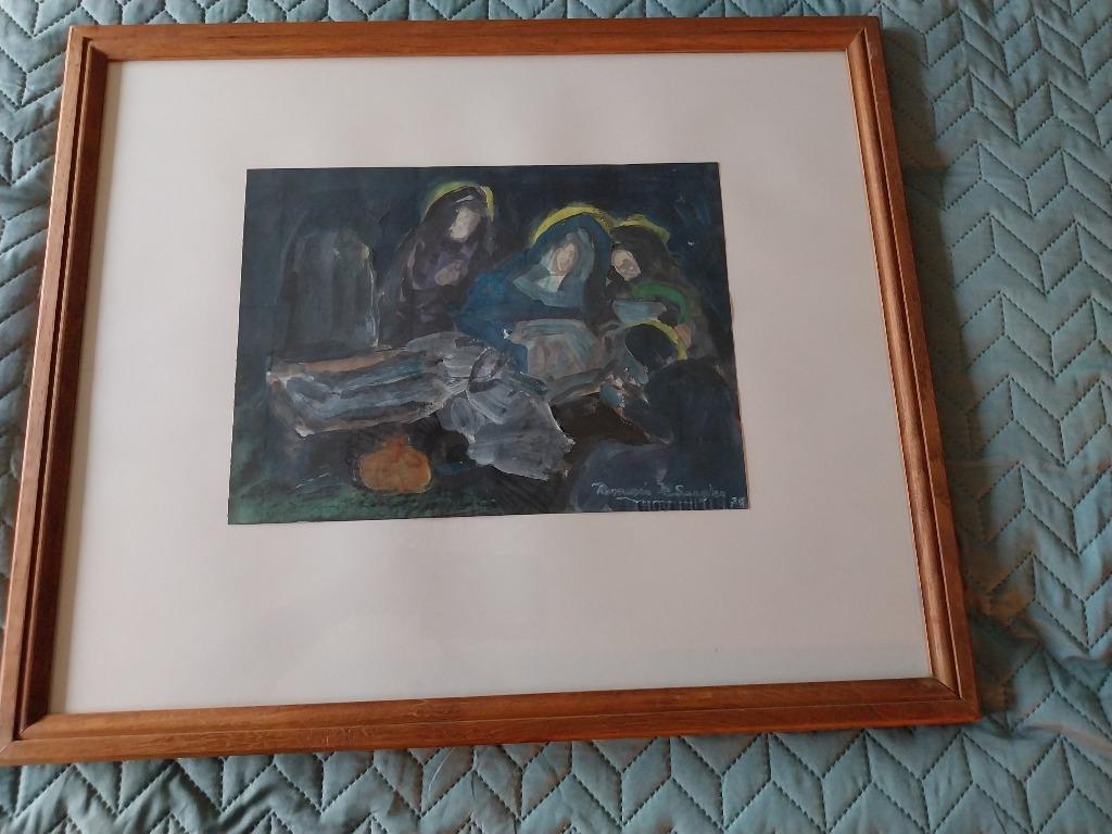 Schilderij romain de saegher, Antiek en Kunst, Kunst | Schilderijen | Klassiek, Ophalen of Verzenden