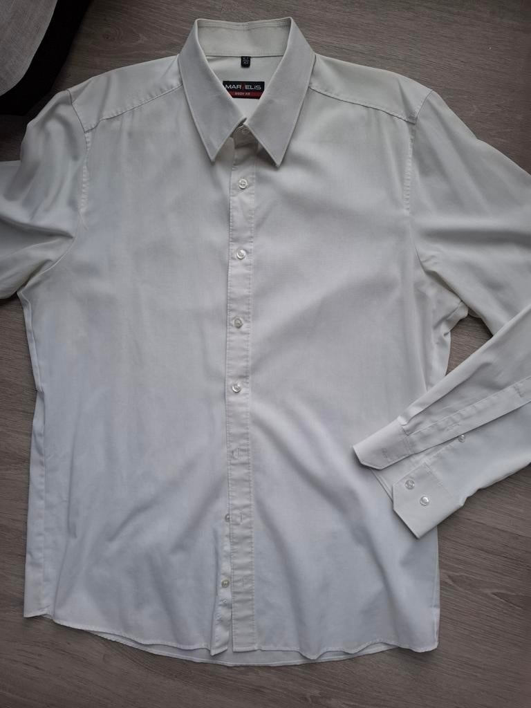 Chemise blanche Marvelis T42 xl, Vêtements | Hommes, Tour de cou 41/42 (L), Comme neuf, Blanc, Marvelis