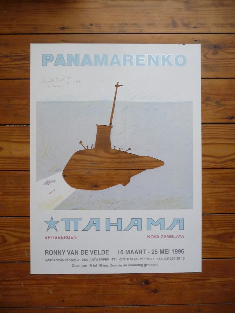 PANAMARENKO ;  AFFICHE NOVA ZEMBLAYA UITGEKNIPT !!, Antiek en Kunst, Ophalen of Verzenden