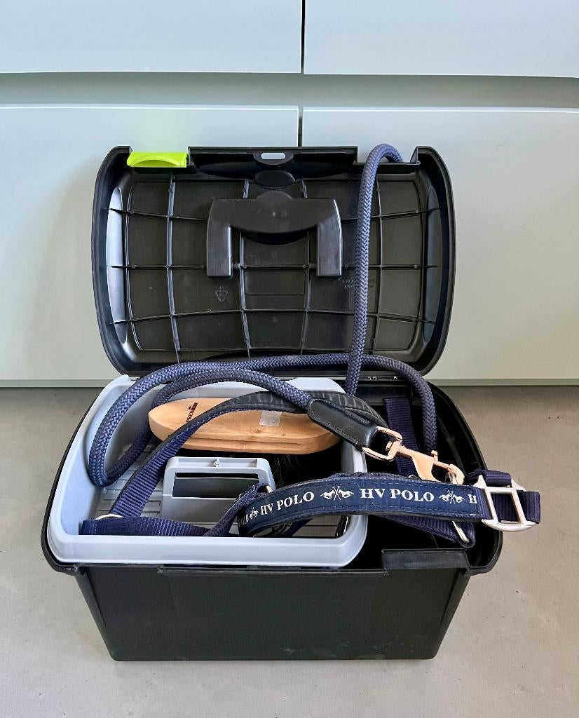 Pony halster HV Polo + zachte borstel + box, Meerdere dieren, Niet van toepassing