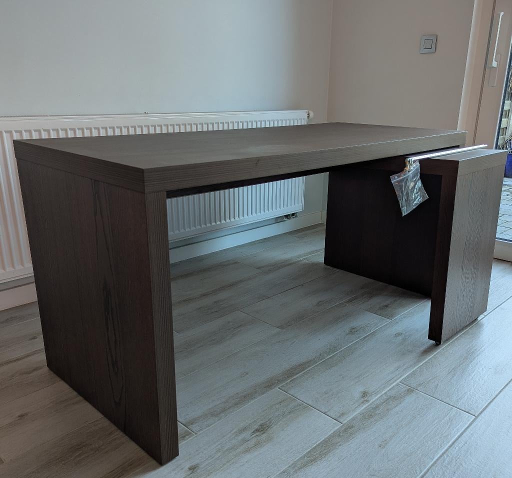IKEA MALM bruin, Huis en Inrichting, Bureaus, Zo goed als nieuw, IKEA, Bruin, Ophalen