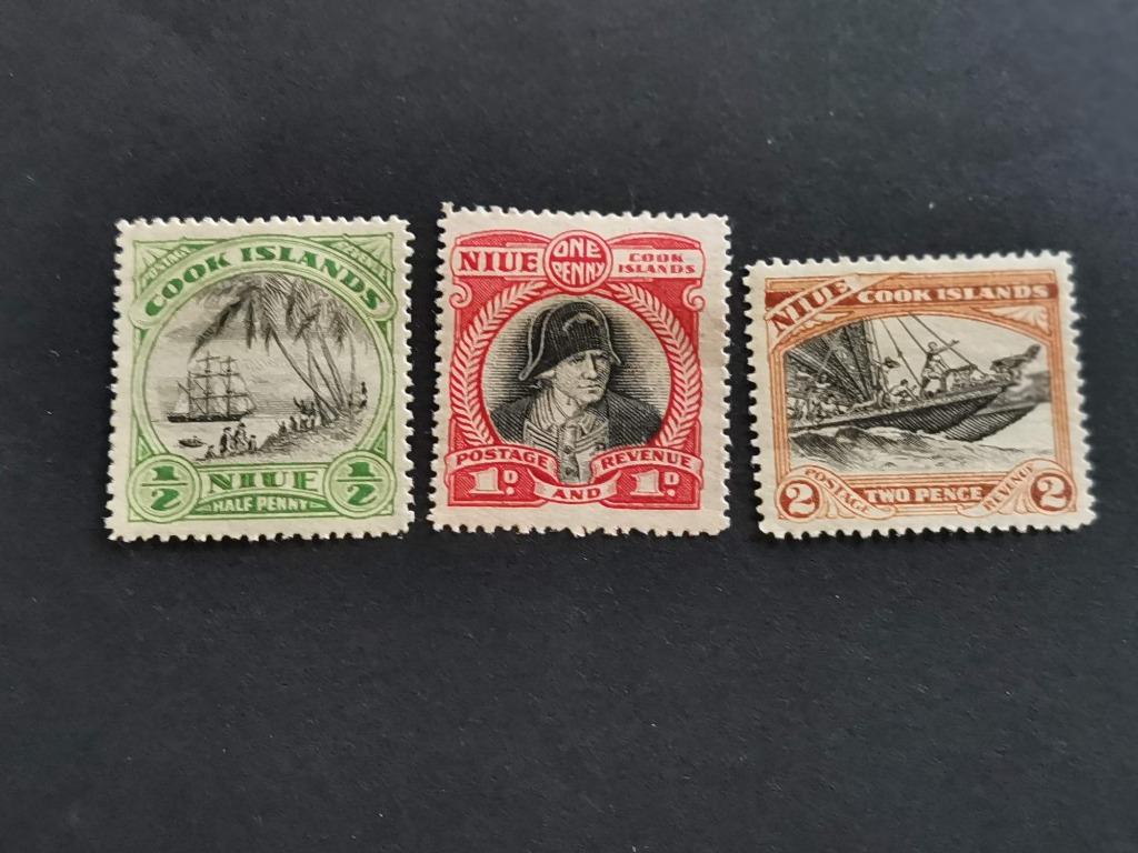 Îles Cook de Niue 1932 - Débarquement du capitaine Cook *, Enlèvement ou Envoi, Non oblitéré