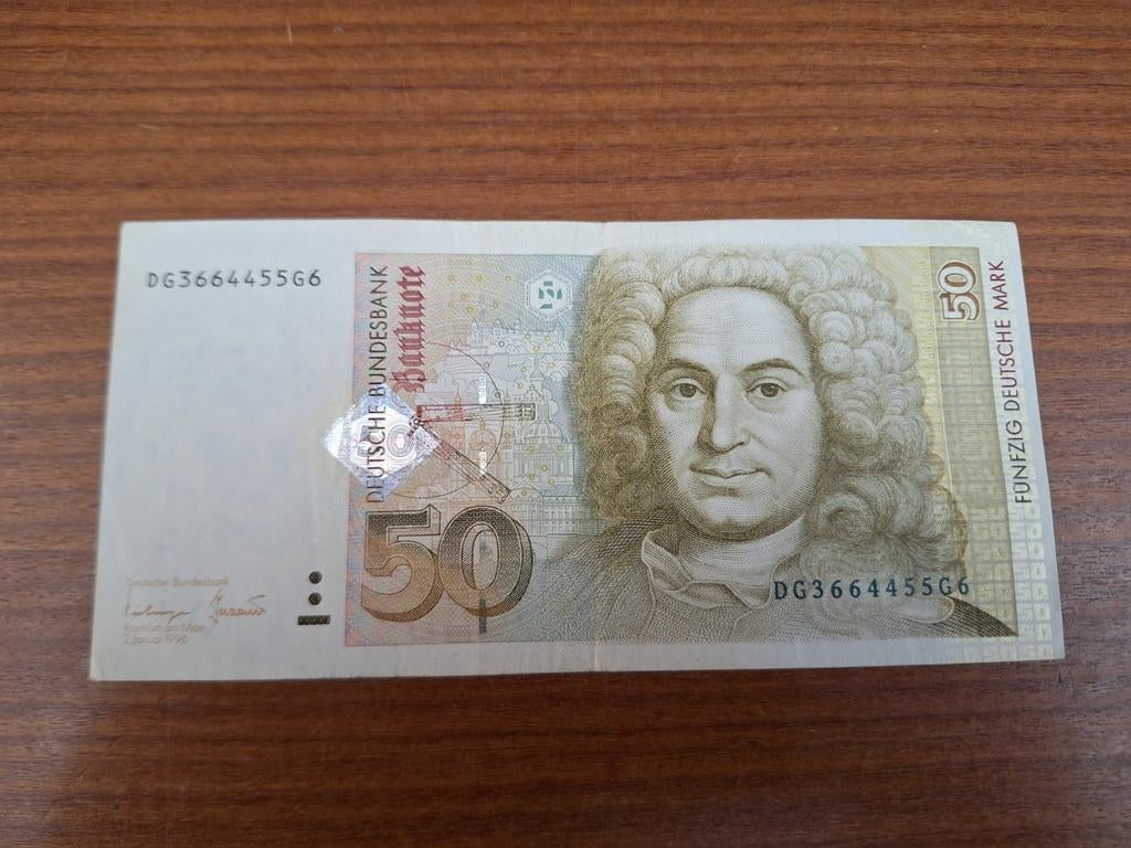 Bankbiljet 50 Deutsche Mark 2 januari 1996, Ophalen of Verzenden
