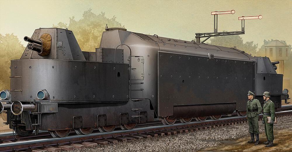 Kit train blindé lourd allemand Panzertriebwagen Nr.16 HO, Neuf, Enlèvement ou Envoi, Locomotive, Courant continu ou Courant alternatif