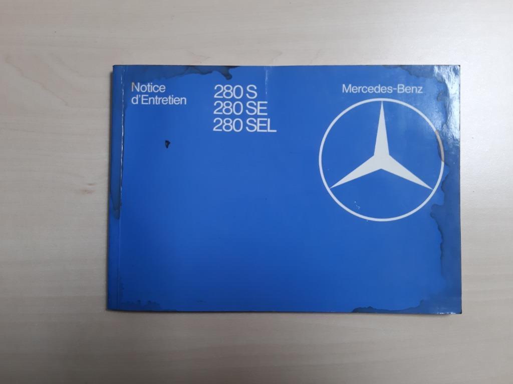 Handleiding en onderhoud Mercedes S klasse 1970 W116 ???, Enlèvement
