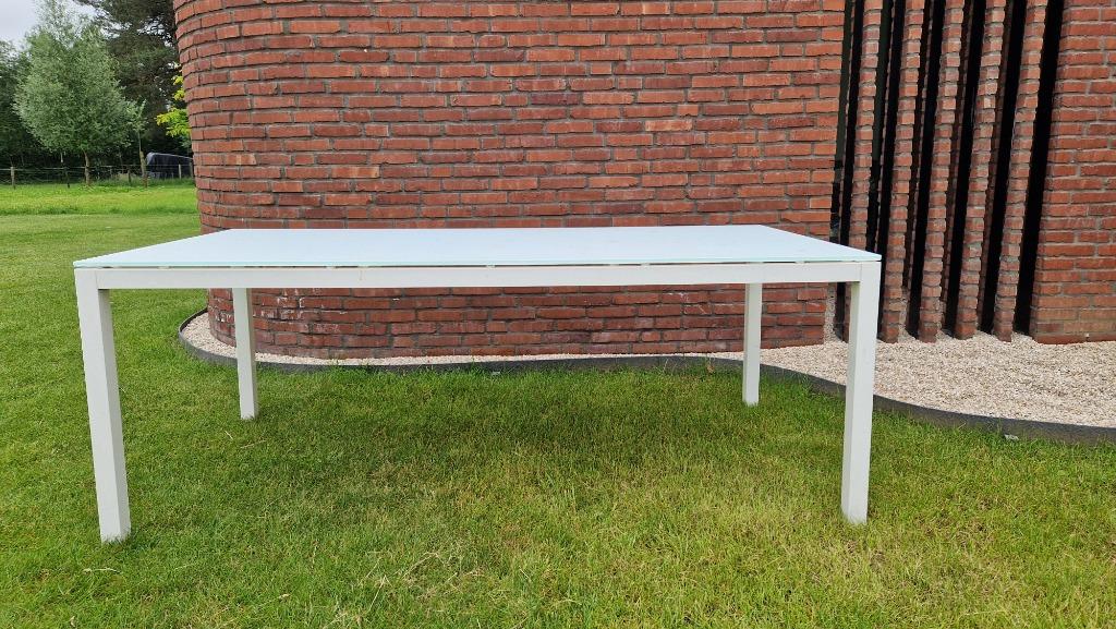 Tuintafel, Tuin en Terras, Ophalen, Zo goed als nieuw, Rechthoekig, Aluminium