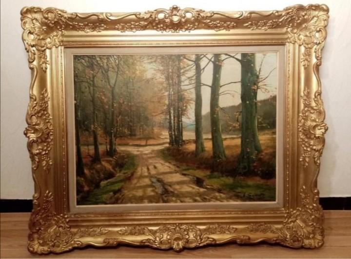 Lot 8 tableaux d'artist belge Louis Garot(1875-1936), Enlèvement ou Envoi