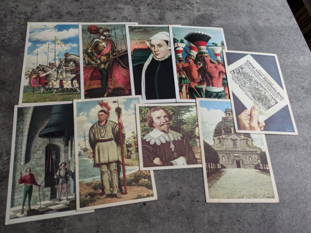 PRENT KAARTEN   HISTORIE  REEKS S LANDS GLORIE UIT DE 60S, Verzamelen, Verzenden, Prent