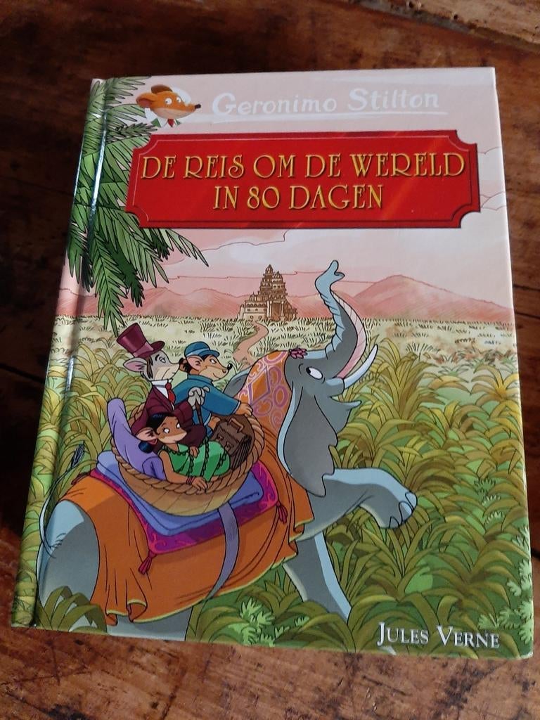 Geronimo Stilton De reis om de wereld in 80 dagen, Boeken, Ophalen of Verzenden, Zo goed als nieuw