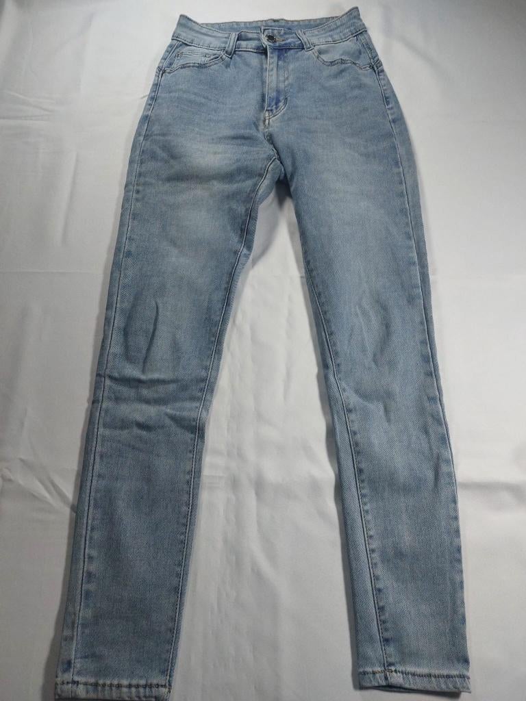 Jean taille haute bleu clair sans marque, Kleding | Dames, Spijkerbroeken en Jeans, Zo goed als nieuw, W28 - W29 (confectie 36)