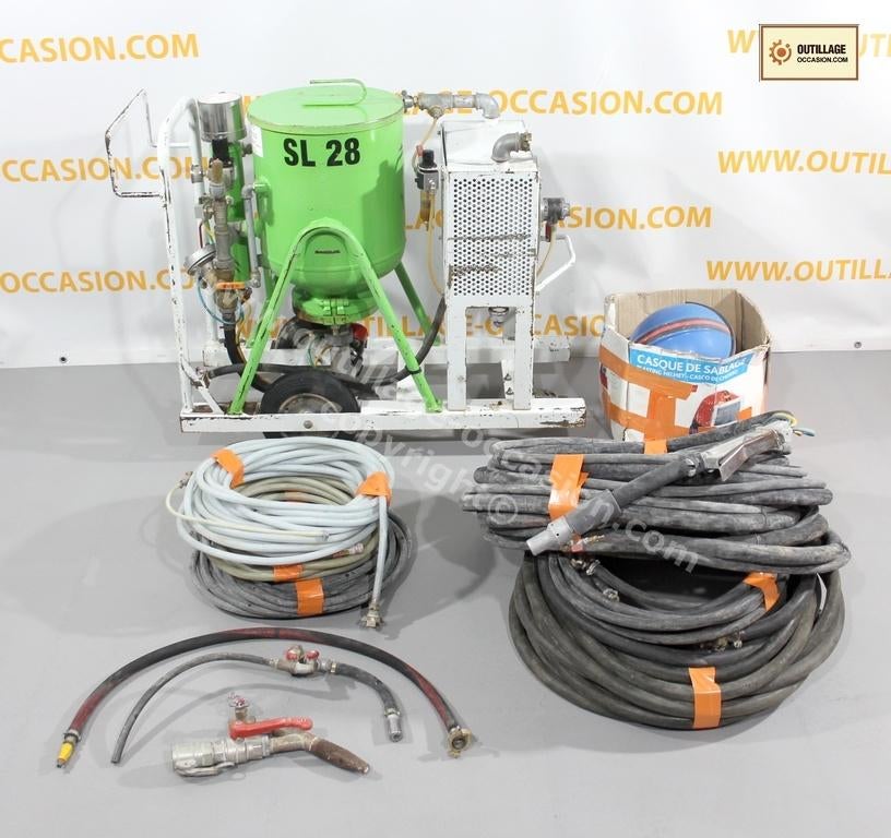 Aerogommeuse Hydrogommeuse ACF SL 28, Envoi
