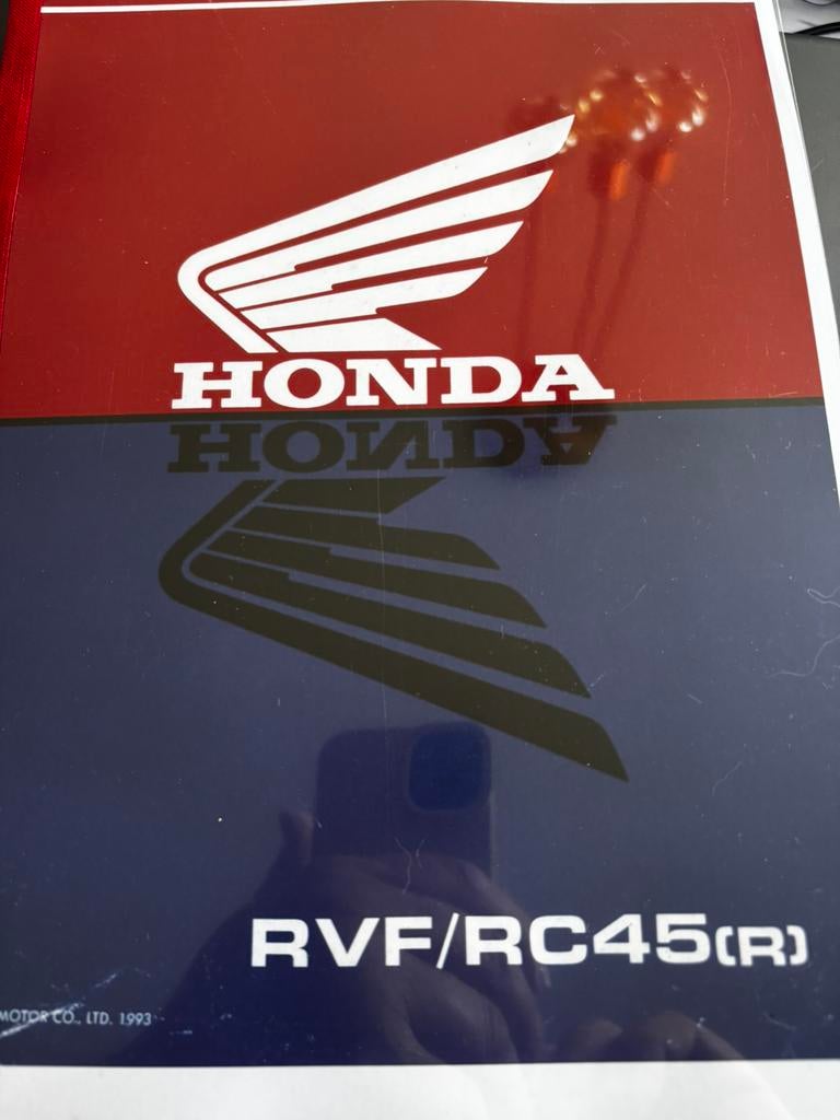 Werkplaatsboek Honda voor de Honda RVF 750, RC45, Motoren, Ophalen of Verzenden, Honda