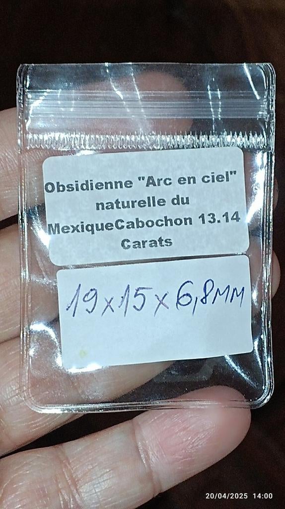 Obsidienne ''arc-en-ciel'' de Mexique, Enlèvement ou Envoi, Neuf