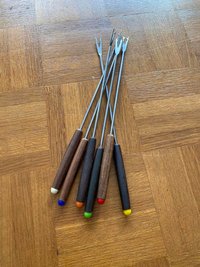 Pic fourchettes a fondue, Electroménager, Fondue, Enlèvement ou Envoi, Utilisé, Accessoires pour fondue