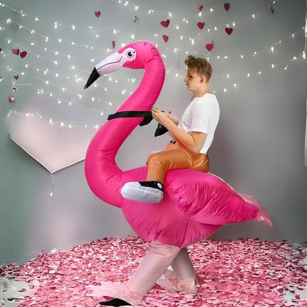 Flamingo kostuum | part kostuum | Nieuw, Overige kleuren, -, Verzenden, -