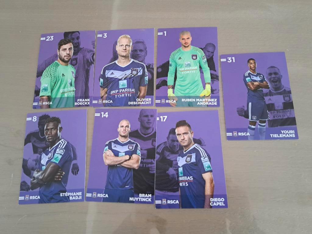 Spelerskaarten RSC Anderlecht 17-18, Ophalen of Verzenden, Zo goed als nieuw, Spelerskaart