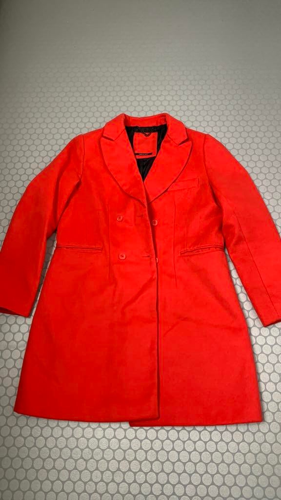 Rode mantel maat 42-44, Kleding | Dames, Jassen | Winter, JBC, Maat 42/44 (L), Ophalen of Verzenden, Gedragen