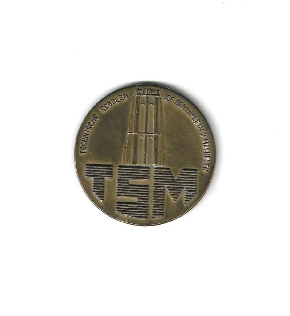 Medaille, TSM-Mechelen, 50 jarig bestaan 1922-1972., Postzegels en Munten, Penningen en Medailles, Ophalen of Verzenden, Brons