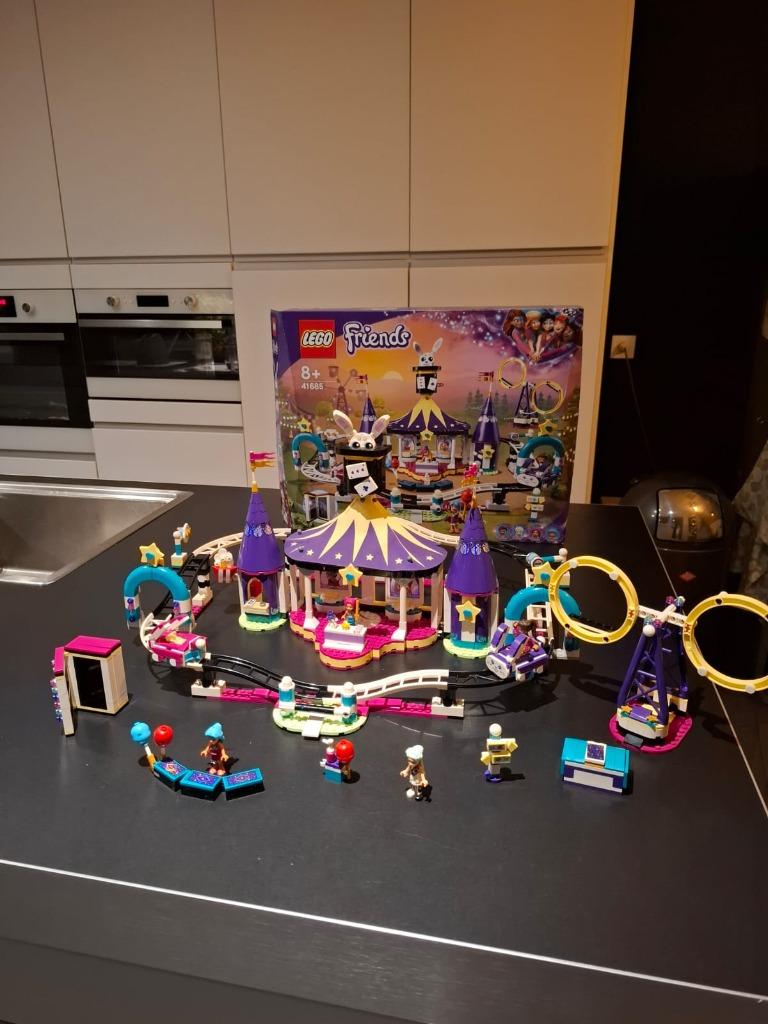 Lego Friends 41685 Magische Kermis Achtbaan, Kinderen en Baby's, Ophalen, Zo goed als nieuw, Complete set, Lego