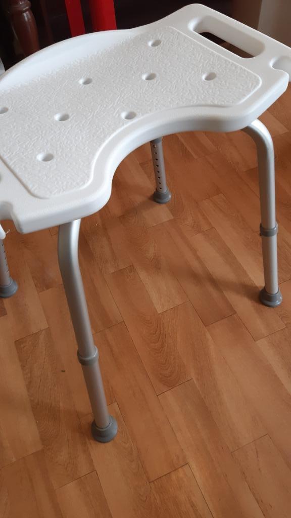 Douche / bad stoeltje, Ophalen of Verzenden, Zo goed als nieuw, Wit, Overige typen