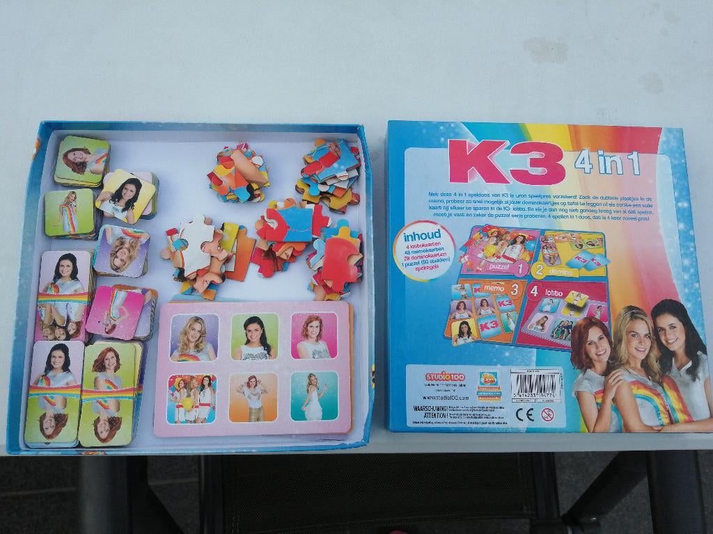 K3 memo, lotto, puzzel, Ophalen of Verzenden, Zo goed als nieuw