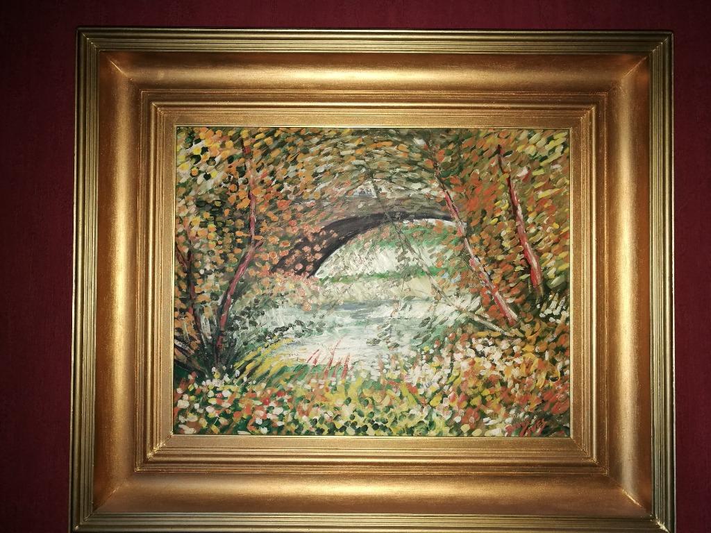 Olie op canvas Van Gogh kopie, Ophalen