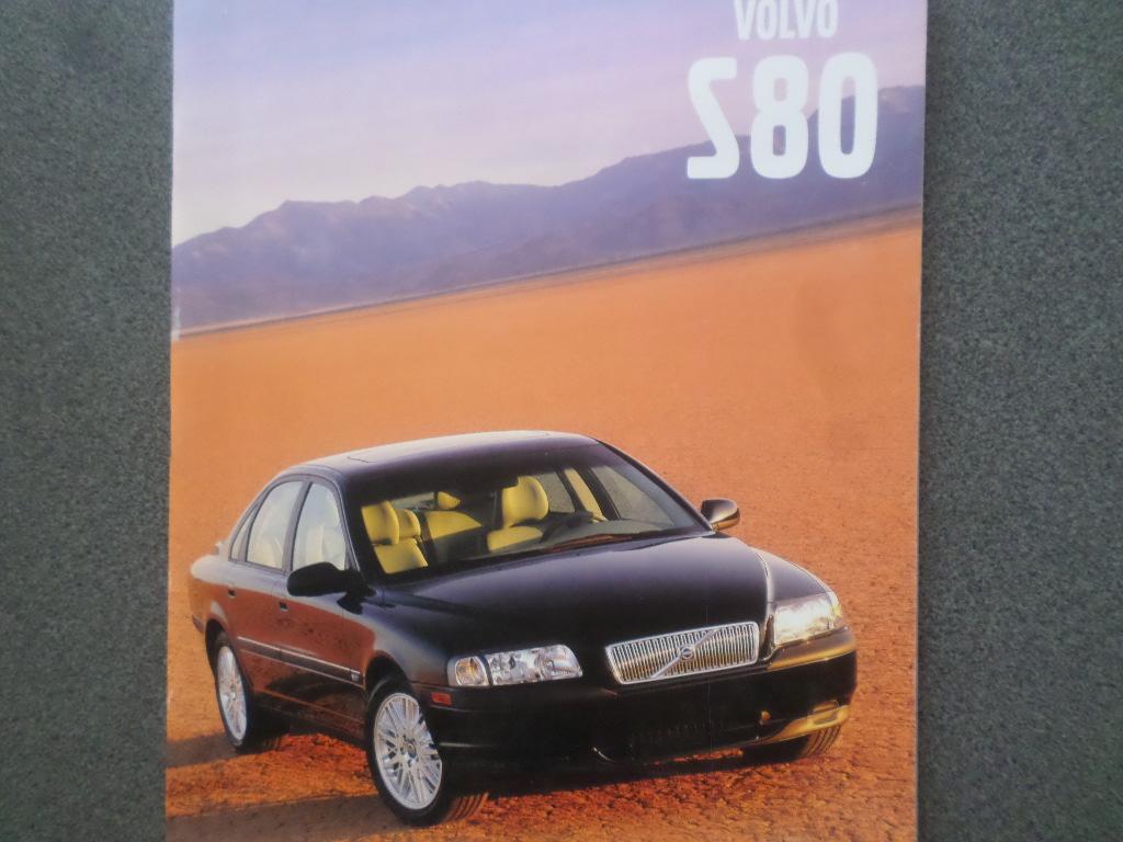 Volvo S80 2000 Brochure - USA, Boeken, Auto's | Folders en Tijdschriften, Ophalen of Verzenden, Volvo