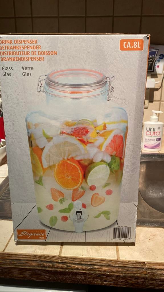 Drink dispenser 8 liter nieuw, Antiek en Kunst, Ophalen of Verzenden