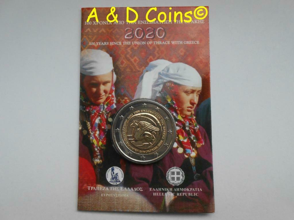 Griekenland 2 euro BU coincard 2020, Ophalen of Verzenden, Griekenland, 2 euro, Losse munt