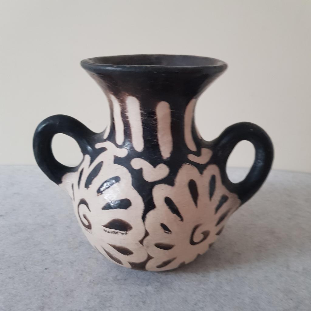 Artisanale vaas, Chulucanas, Peru, aardewerk, Antiek en Kunst, Ophalen of Verzenden