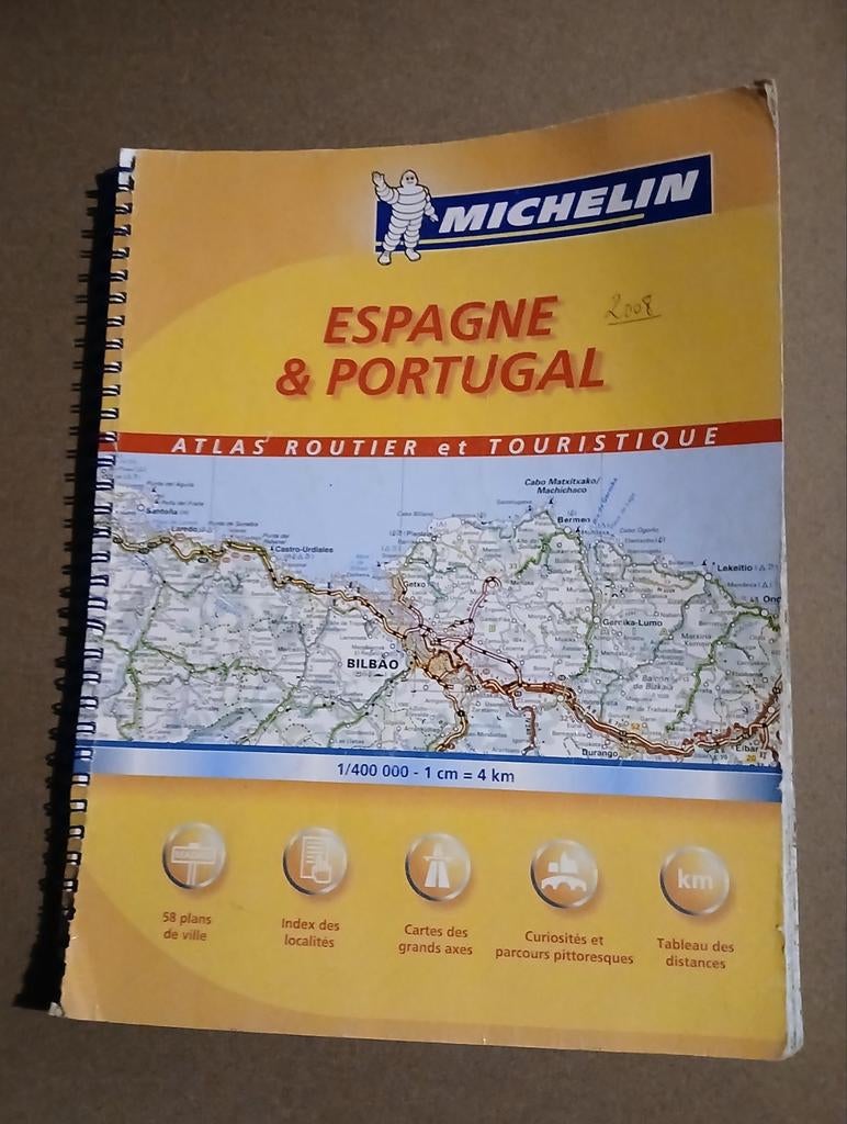 Carte Michelin Espagne/Portugal, Ophalen of Verzenden, Gelezen, Spanje