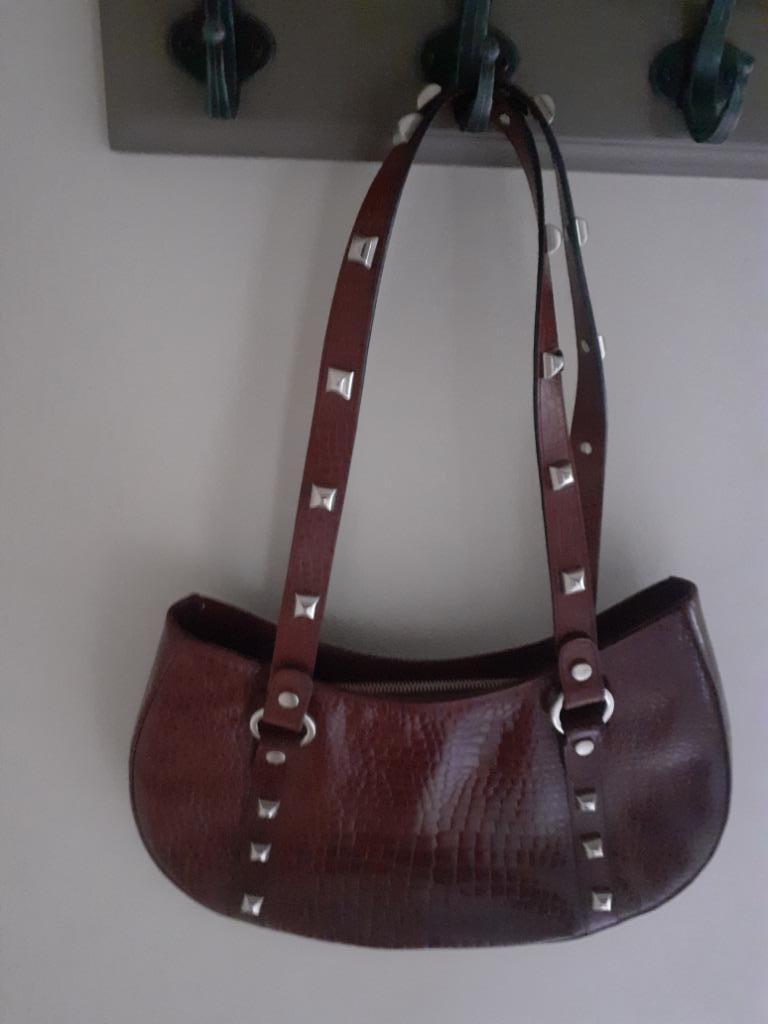 vintage handtas Ballin croco, Ophalen of Verzenden, Rood, Handtas
