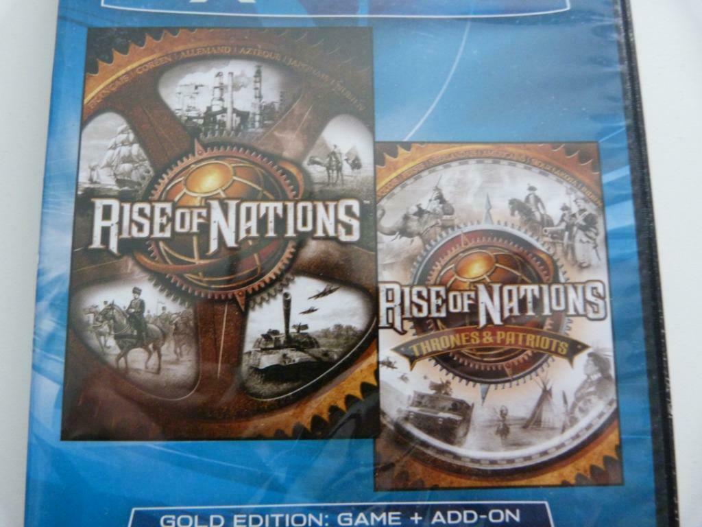 Rise Of Nations + Rise Of Nations : Thrones & Patriots [PC], Games en Spelcomputers, 1 speler, Ophalen of Verzenden, Zo goed als nieuw