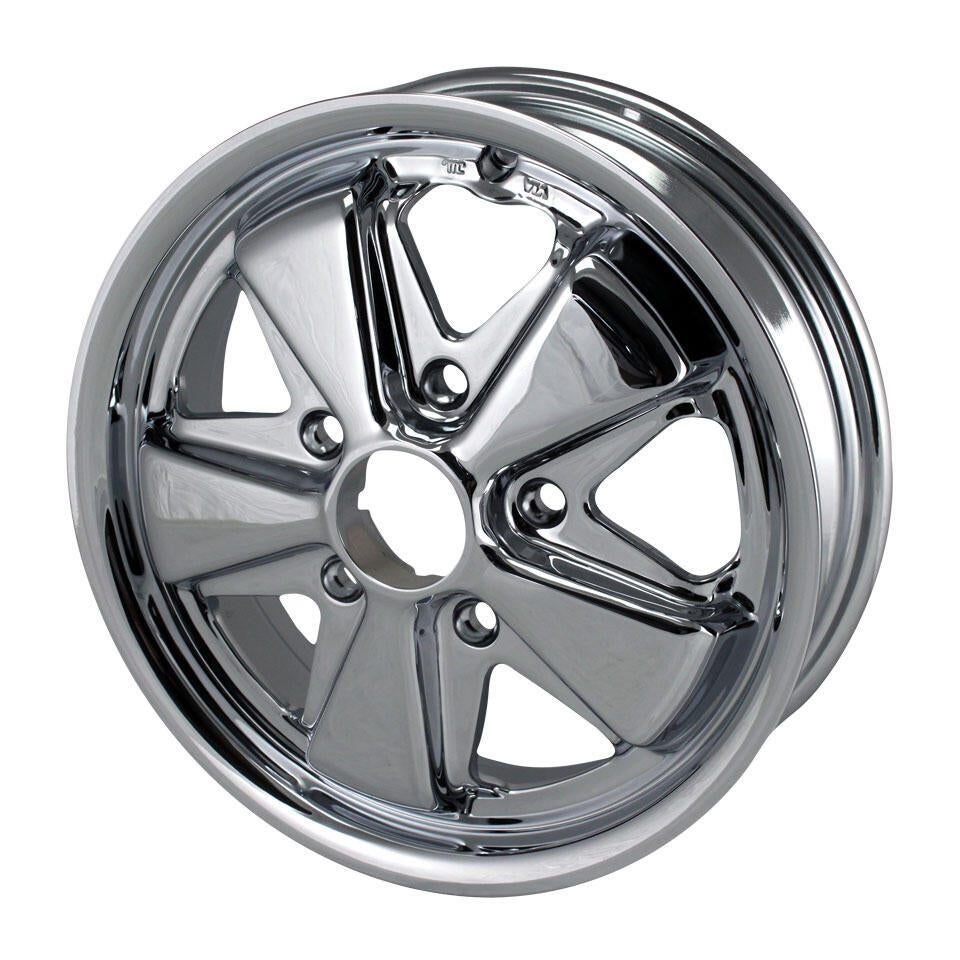 VW Käfer Porsche Fuchs 5x130 Chrom 15'' Felgen 4,5J KG Typ 3, Auto diversen, Auto-accessoires, Ophalen of Verzenden, Nieuw