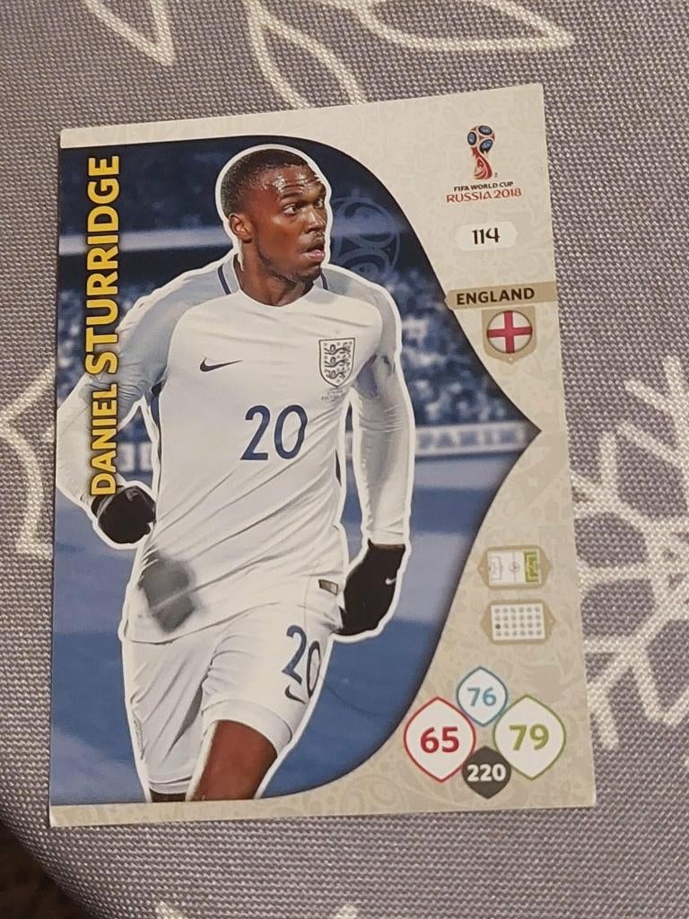 voetbalkaart/Panini/Daniel Sturridge/Engeland/WK 2018, Envoi, Comme neuf, Cartes de joueur