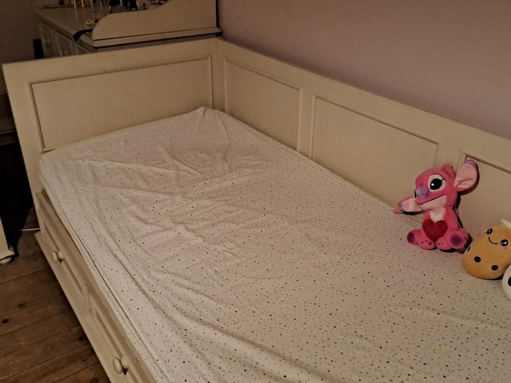 Lit en pin massif woodwork, Kinderen en Baby's, Ophalen, Gebruikt, 180 cm of meer, 85 tot 100 cm