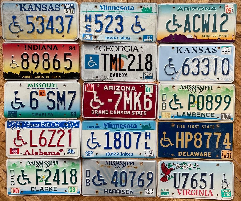 Nummerplaat plaque d'immatriculation USA SPECIAL, Verzamelen, Overige Verzamelen, Gebruikt, Ophalen of Verzenden