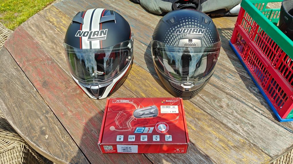 Helm Nolan maat Medium, maar 1 keer gedragen., Motoren, Ophalen, Integraalhelm, Nolan