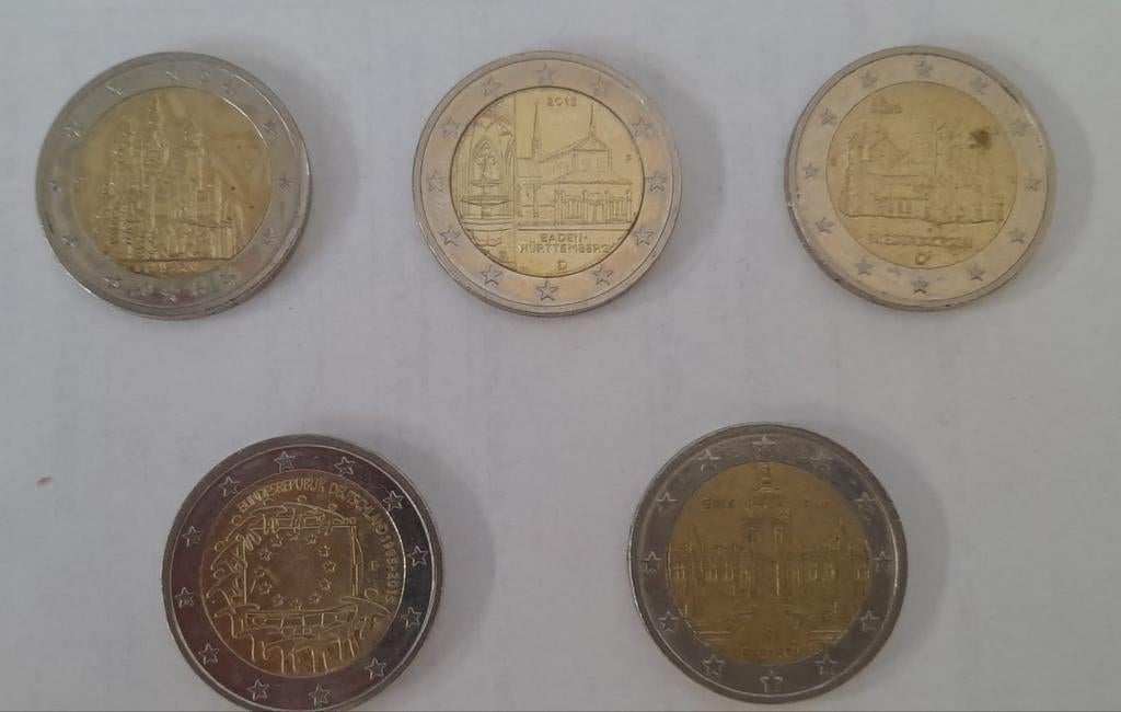 2 € euro munten, Ophalen, België