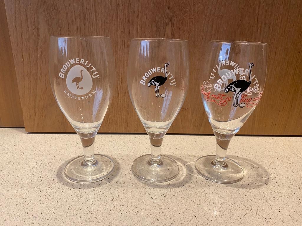 3 verschillende glazen ‘T ij ( brouwerij ‘Tij), Enlèvement, Neuf, Verre ou Verres, Duvel