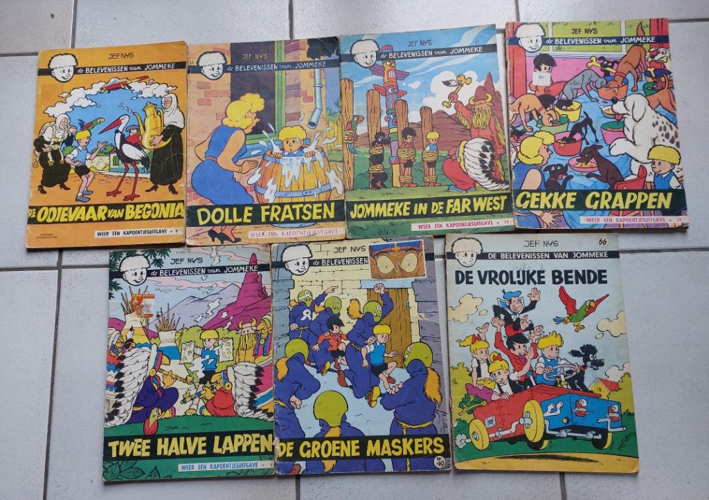 7 oude jommekes strips, Plusieurs BD, Enlèvement ou Envoi, Utilisé