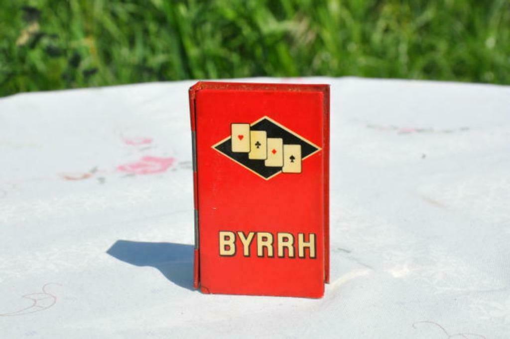 §  boite en metal publicitaire pour jeu de cartes, Enlèvement ou Envoi, Utilisé, Autre, Autres marques