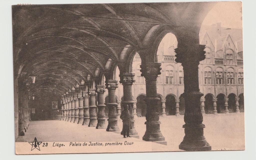 Liége Palais de Justice première Cour, Enlèvement ou Envoi, Affranchie, Liège