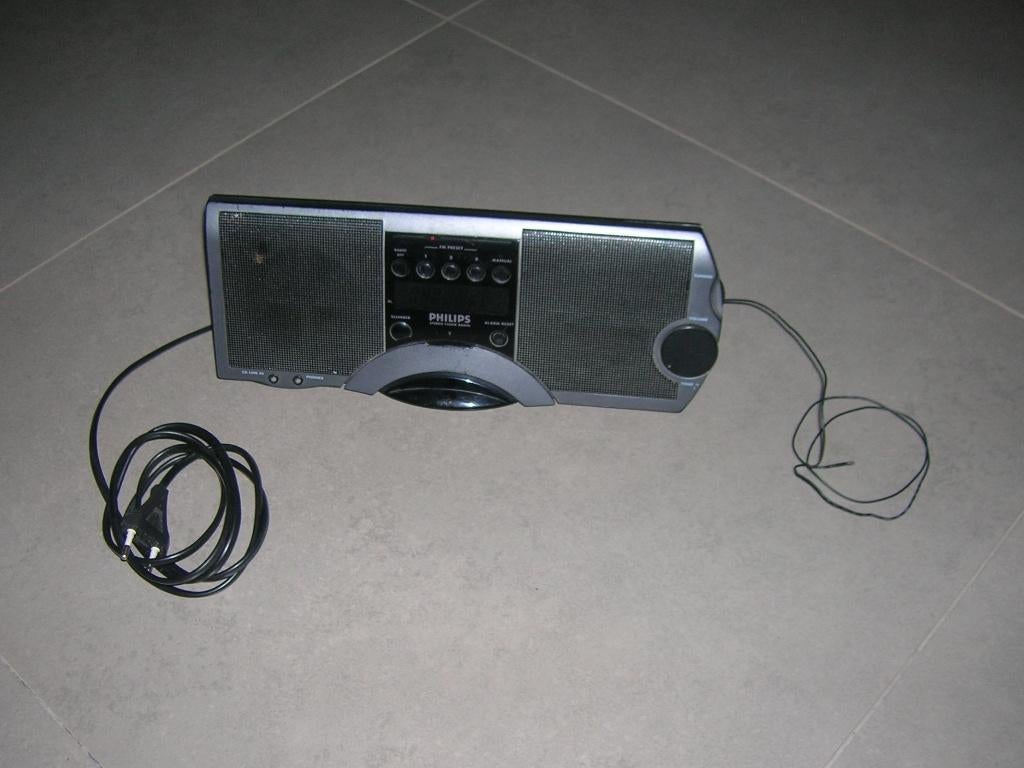 Vintage PHILIPS Stereo clock/radio, Enlèvement ou Envoi, Radio