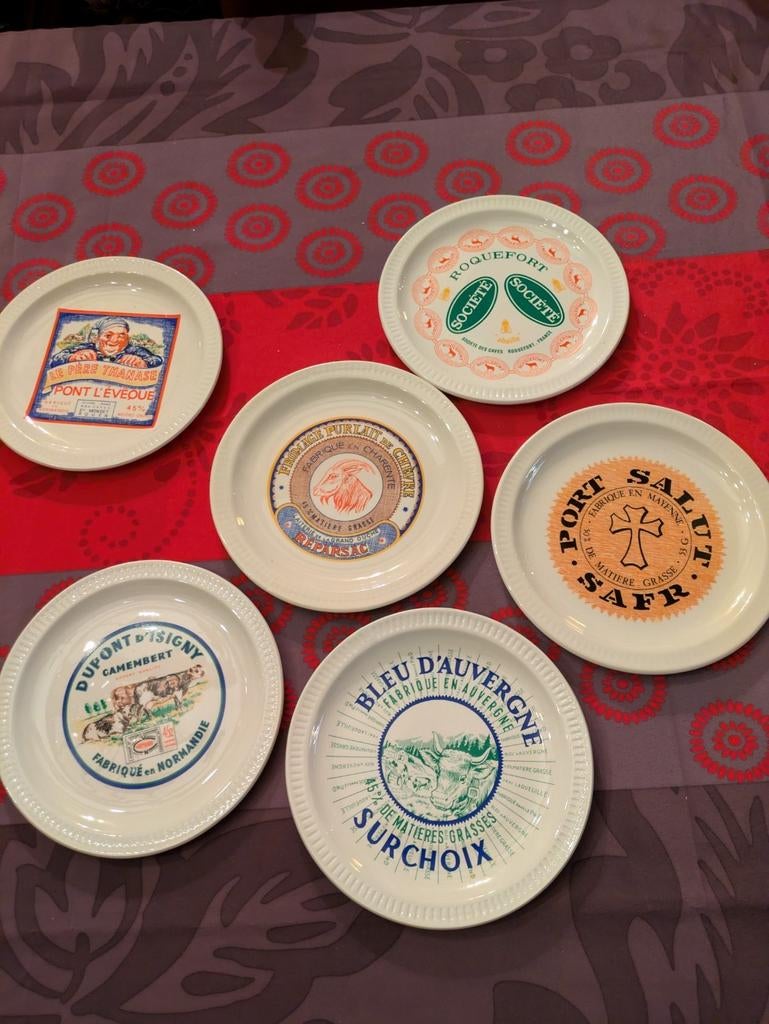Vintage kaasbordjes, Ophalen of Verzenden, Zo goed als nieuw