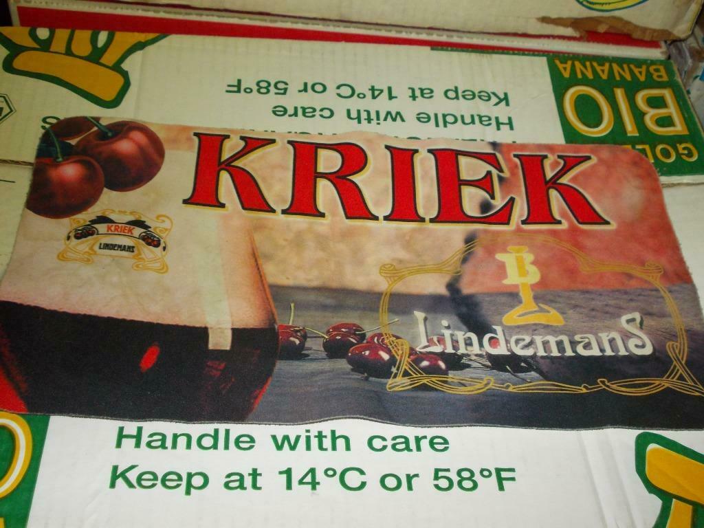 Gueuze.Kriek.Lindemans.Bar Towel.Toog mat, Verzamelen, Merken en Reclamevoorwerpen, Ophalen of Verzenden, Gebruikt, Gebruiksvoorwerp